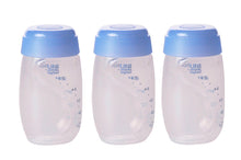 Breast Milk Storage Collection Bottle (3 Pack) - Blue