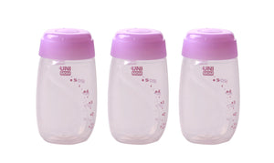 Breast Milk Storage Collection Bottle (3 Pack) - Pink