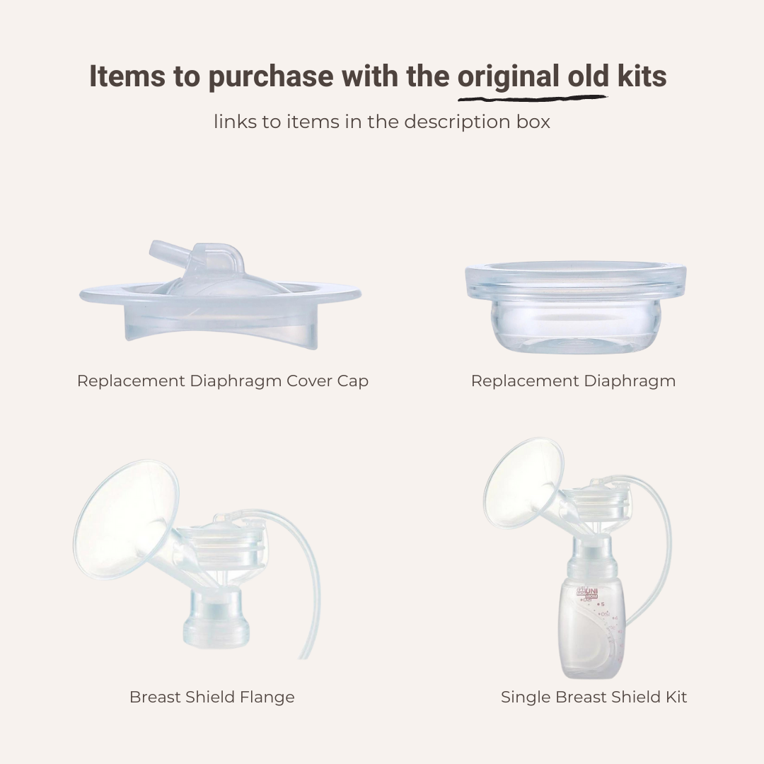 Original Unimom Double Breast Shield Kit