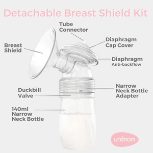 NEW Unimom Detachable Breast Shield Kit