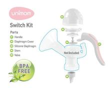Unimom Breast Pump Switch Kit - Convert Unimom Electric Pumps to Manual Pumping – 5 Piece Set - Fits Any Size and Brand Breast Shield – BPA Free
